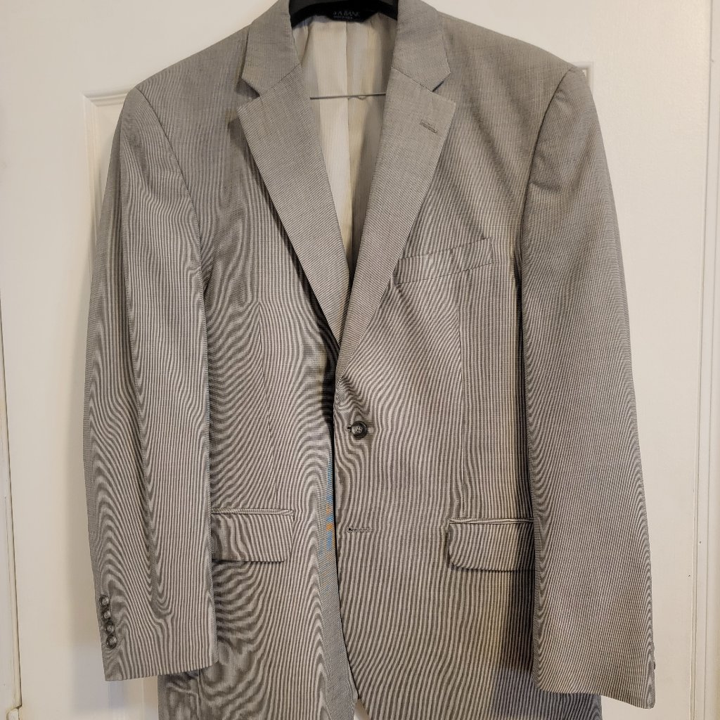 Joseph A Bank Summer Weight Suit - Grey